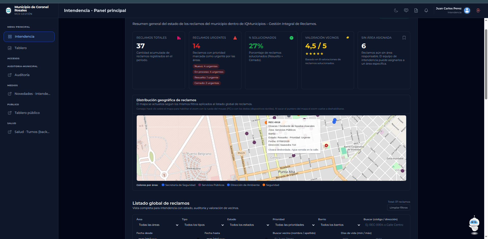 IQMuni — Intendencia (pantalla 1)